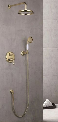 Душевая система Rose R0235E встраиваемая в стену цвет золото - фото 4