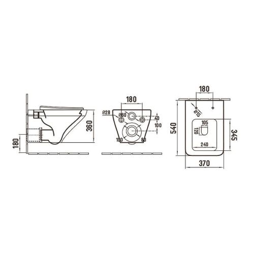 Унитаз подвесной WeltWasser 10000011134 белый с сиденьем микролифт безободковый смыв торнадо - фото 3