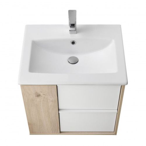 Тумба под раковину Aquaton Бостон 1A252501BN010 60х50 подвесная цвет коричневый - фото 2