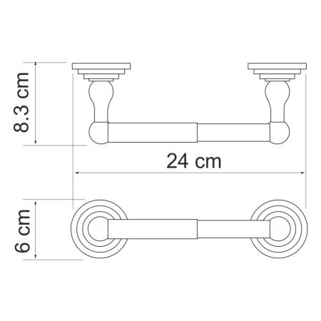 Бумагодержатель WasserKRAFT 7022