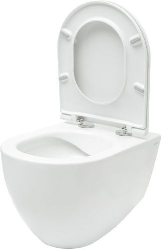 Чаша унитаза подвесная Allen Brau Reality 4.32006.20 цвет белый без сиденья безободковая каскадный смыв - фото 3