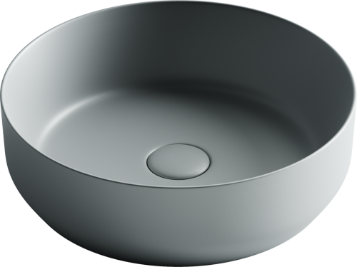 Раковина из сантехнического фарфора Ceramica Nova ELEMENT CN6022MH 40х40 накладная цвет черный без отверстий под смеситель - фото 2