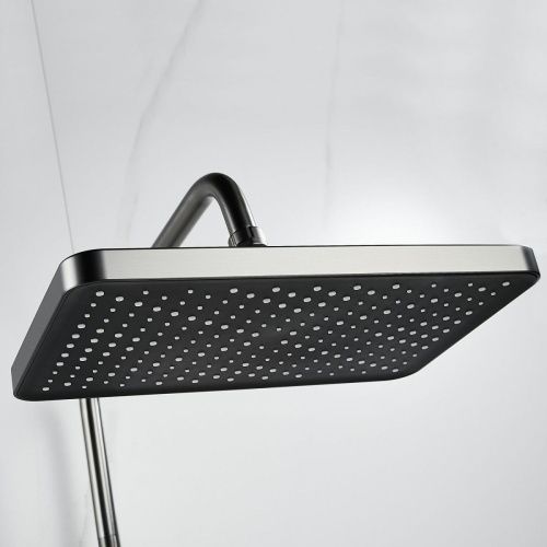 Душевая стойка Shevanik S9936T настенная цвет оружейная сталь - фото 5