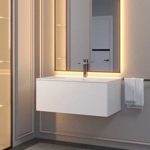 Тумба с раковиной Uperwood Parma Premium 39330205466 90х50 цвет белый - фото 4