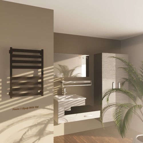 Полотенцесушитель электрический Altasan РондаПроф Ронда5Проф8050ЧМ 55х80 черный - фото 2