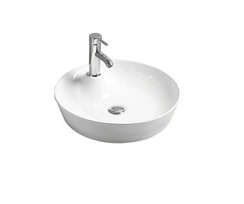 Раковина керамическая Art&Max AM170-T 40х40 накладная цвет белый