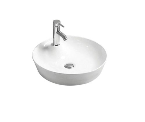 Раковина керамическая Art&Max AM170-T 40х40 накладная цвет белый