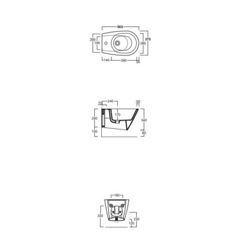 Биде подвесное Simas Gambassi GA19bi*1 цвет белый - фото 2