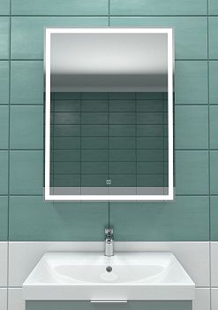 Зеркало-шкаф Art&Max TECHNO AM-Tec-550-800-1D-R-DS-F 60х80 подвесной цвет белый