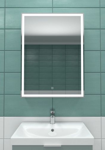 Зеркало-шкаф Art&Max TECHNO AM-Tec-550-800-1D-R-DS-F 60х80 подвесной цвет белый