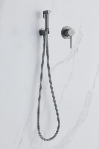 Гигиенический душ со смесителем Abber Emotion AF8825NG никель - фото 3