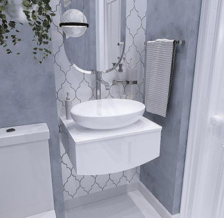 Тумба под раковину 1MarKa Nega Ц0000002813 80х50 цвет белый