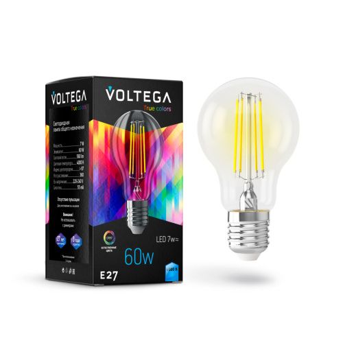 Лампочка светодиодная Voltega General purpose bulb E27 7W High CRI 7155 - фото 2