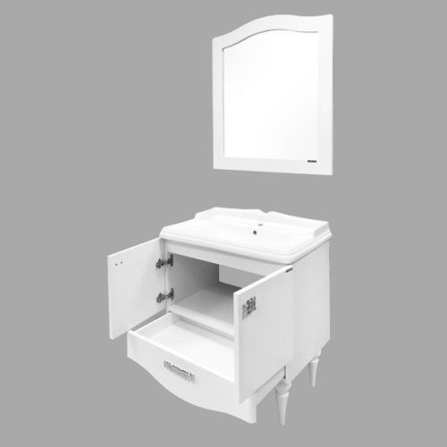 Тумба с раковиной Comforty Монако 00004136578CF 80х50 напольная цвет белый - фото 5