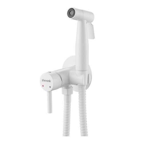 Гигиенический душ со смесителем Shevanik S147C белый - фото 2
