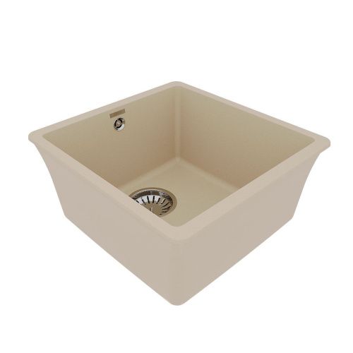Кухонная мойка LeMark Sinara 400-u 9910062 40х40 цвет бежевый поверхность матовая - фото 2