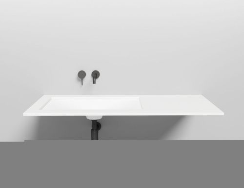 Раковина из искусственного камня S-Stone Salini MAREA 1802214M 60х40 встраиваемая цвет белый без отверстий под смеситель