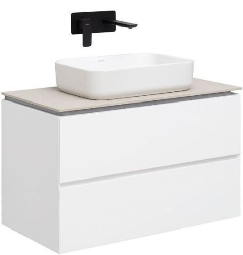 Тумба под раковину Allen Brau Infinity 1.21001.WM 80х50 подвесная цвет белый - фото 4