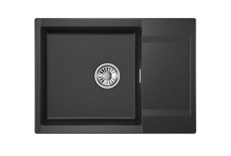 Кухонная мойка Granula 7003, ЧЁРНЫЙ 70х50 цвет черный поверхность матовая