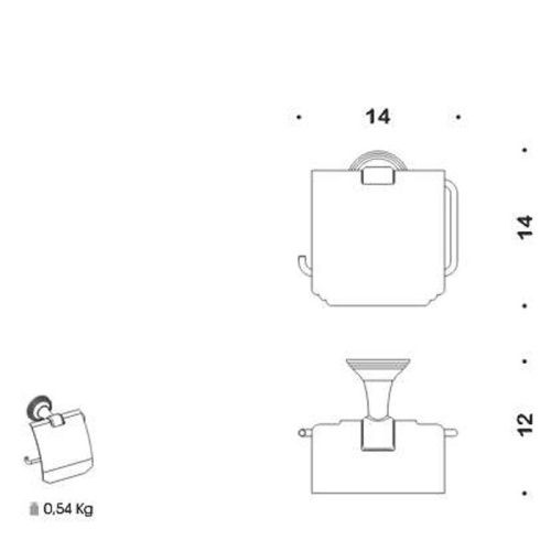 Бумагодержатель Colombo Hermitage B3391.OA - фото 2