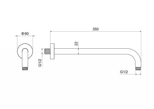 Держатель для душа Aquatek AQ2174BG золото - фото 3