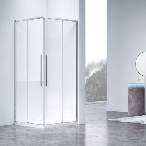 Душевой уголок Vincea Slim-N VSS-4SN9010CL 100х90 стекло прозрачное профиль хром без поддона
