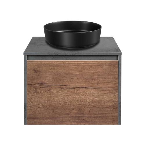 Тумба под раковину Vincea Mesa VMC-2MS600TB 60х50 подвесная цвет коричневый - фото 3