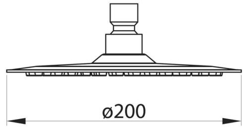 Верхний душ BelBagno NOVA BB-SLDC1-IN 20х20 серый - фото 2
