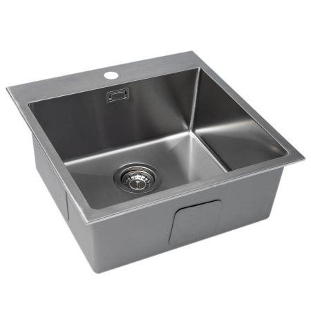Кухонная мойка Grandex Aqua ELEGANCE 50 400331 50х50 цвет серый поверхность матовая