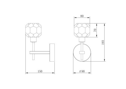 Бра Freya Grace FR5114WL-01BZ - фото 2