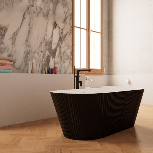 Ванна акриловая Frank 12514 170х75 отдельностоящая овальная с ножками - фото 3