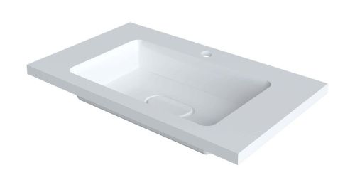 Раковина из искусственного камня Taliente 4627173210430 80х50 накладная цвет белый - фото 2