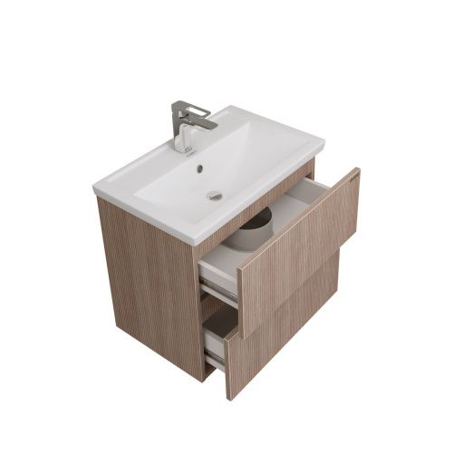 Тумба под раковину Grossman Юнит 2060171 60х40 подвесная цвет коричневый - фото 5