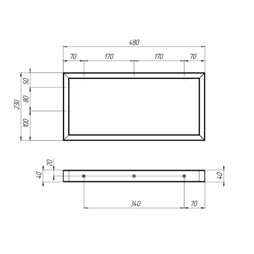 Тумба под раковину 1MarKa Grunge Loft У85852 90х50 подвесная цвет серый - фото 5