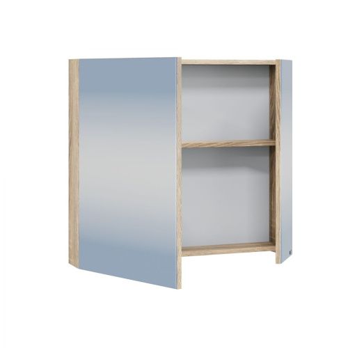 Зеркало-шкаф СанТа Марс 700419 70х70 подвесной цвет коричневый - фото 2