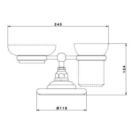 Стакан Nicolazzi Accessori Classica 1494BZ