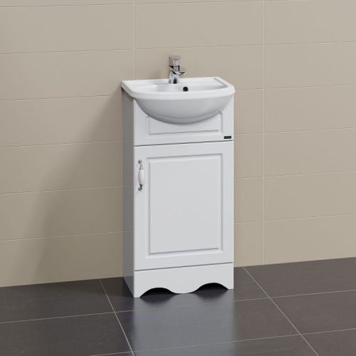 Тумба под раковину СанТа Верона 700189 40х30 напольная цвет белый - фото 2