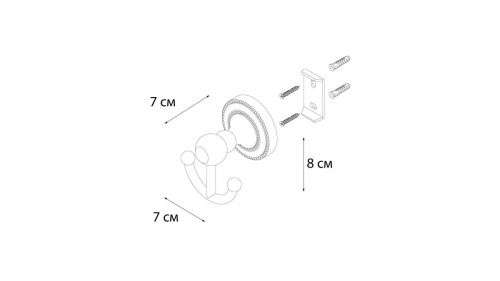 Крючок для ванной Fixsen Style FX-41105A - фото 3