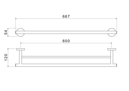 Полотенцедержатель Aquatek ОБЕРОН AQ4230MB