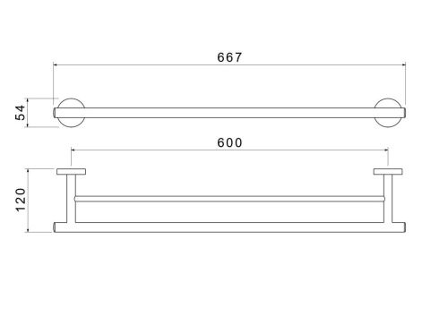 Полотенцедержатель Aquatek ОБЕРОН AQ4230MB - фото 3