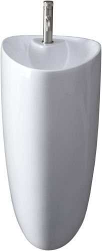 Раковина керамическая Allen Brau Infinity 4.21015.20 44х58 напольная цвет белый 1 отверстие под смеситель - фото 4