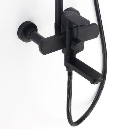 Душевая стойка D-Lin D10A20 настенная цвет черный - фото 3