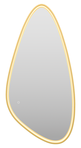 Зеркало с подсветкой Brevita Venus VEN-Var-060-gold 60х120 подвесное - фото 3