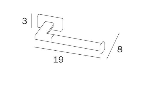 Бумагодержатель Inda LEA A1825ACR - фото 3