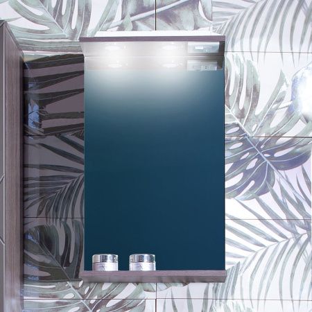 Зеркало с подсветкой Бриклаер Кристалл 4627125414480 40х70 подвесное