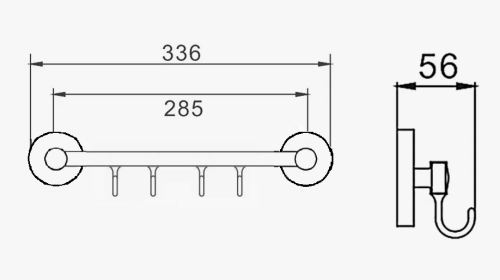 Крючок D-Lin D288111-4 - фото 2