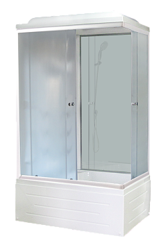 Душевая кабина Royal Bath ВР RB8100BP6-WC-L 100х80 прямоугольная с крышей ориентация левая