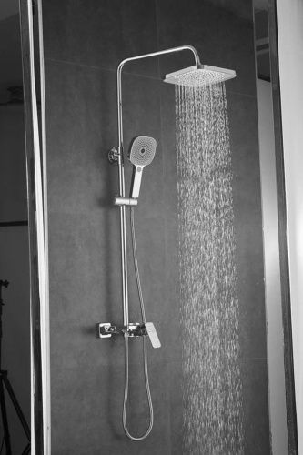 Душевая стойка Shevanik S9736 настенная цвет хром - фото 4