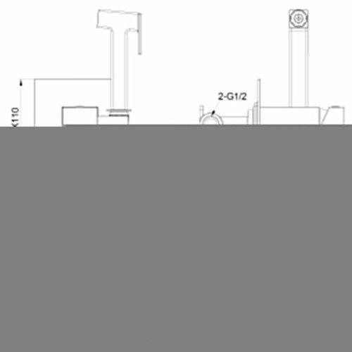 Гигиенический душ со смесителем Wonzon & Woghand Cube WW-88829016-MW белый - фото 2