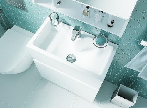 Тумба с раковиной 1MarKa Mira У83301 60х30 напольная цвет белый - фото 4